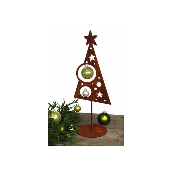 Christbaum mit Löchern für Christbaumkugeln oder Weihnachtskugeln zum Dekorieren