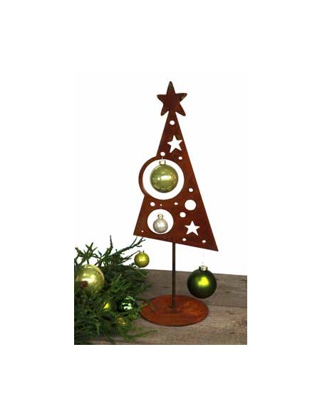 Christbaum mit Löchern für Christbaumkugeln oder Weihnachtskugeln zum Dekorieren