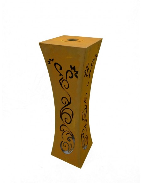 taillierte Säulen Säule Tailiert Ornament mit Brennbehälter Produktdetails:
Höhe: 100 cm
Breite: 30 x 30 cm
mit Brennbehälter fü
