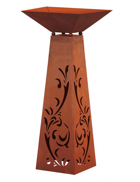 Säule Trapez - Ranke - inkl. Schale - klein - Höhe 96,5 cm Säule Trapez - Ranke - inkl. Schale - klein - Höhe 96,5 cm