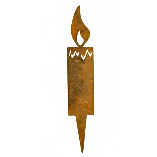 künstliche Kerze aus Metall für Adventskranz