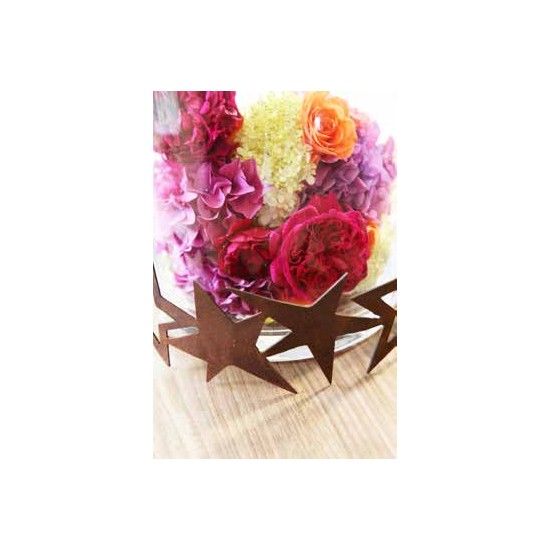 Sterne - Weihnachtstern Deko Edelrost Sternenring Ø 30 cm zum dekorieren - Umrandung für Adventskranz 
zum dekorieren als weihn