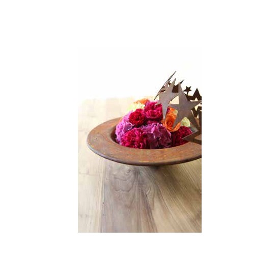 Sterne - Weihnachtstern Deko Edelrost Sternenring Ø 30 cm zum dekorieren - Umrandung für Adventskranz 
zum dekorieren als weihn