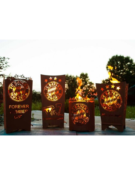 Start FC Bayern Feuerkorb eckig - Mia san mia 


Extra Coole Feuerstelle mit FC Bayern Logo und Text " Mia san mia "
Höhe 70