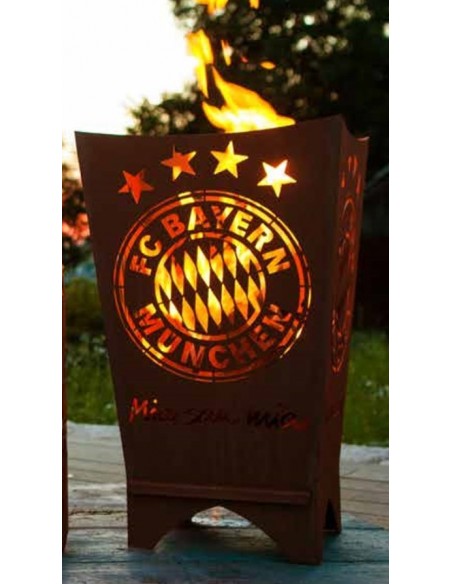 Start FC Bayern Feuerkorb eckig - Mia san mia 


Extra Coole Feuerstelle mit FC Bayern Logo und Text " Mia san mia "
Höhe 70