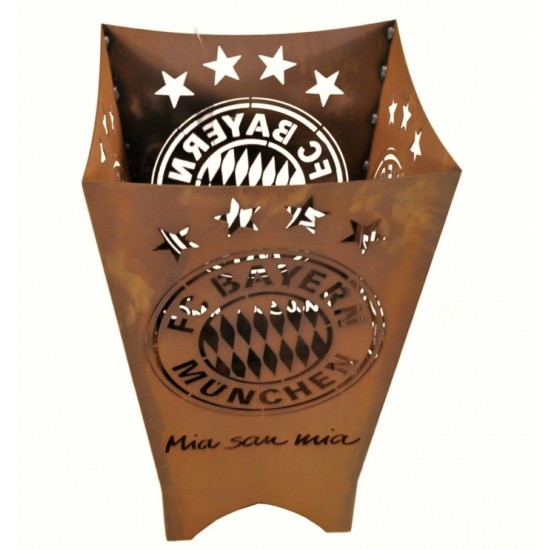 Start FC Bayern Feuerkorb eckig - Mia san mia 


Extra Coole Feuerstelle mit FC Bayern Logo und Text " Mia san mia "
Höhe 70