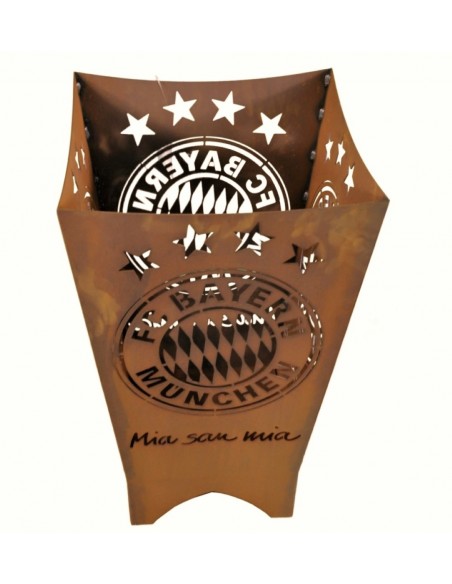 Start FC Bayern Feuerkorb eckig - Mia san mia 


Extra Coole Feuerstelle mit FC Bayern Logo und Text " Mia san mia "
Höhe 70