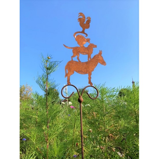 Märchenstecker - Gartendeko aus Edelrost Skulpturen