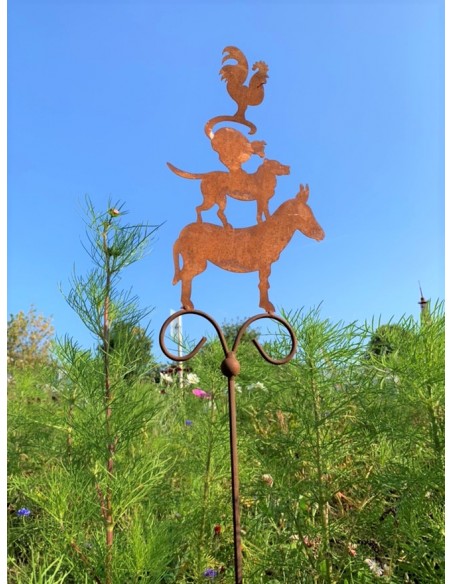 Märchenstecker - Gartendeko aus Edelrost Skulpturen