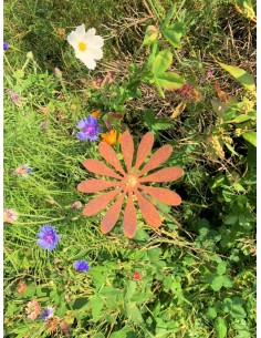 Gartenstecker Blume "Daisy" mit Goldpunkt Ø 18 cm 2
