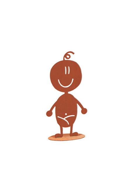 Doodle Familie aus Edelrost - Baby Charly - Höhe 14,5 cm Doodle Familie aus Edelrost - Baby Charly - Höhe 14,5 cm