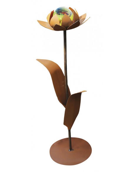 Glasblume Tina - Tulpe - Höhe 86 cm - Kugel Hellgrün Glasblume Tina - Tulpe - Höhe 86 cm - Kugel Hellgrün
