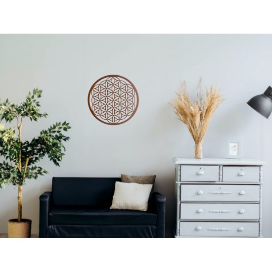 Blume des Lebens Blume des Lebens - Metall Wandbild - Ø 45 cm Großes Wandbild Blume des Lebens mit 45 cm Durchmesser

filigran