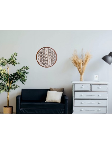 Blume des Lebens Blume des Lebens - Metall Wandbild - Ø 45 cm Großes Wandbild Blume des Lebens mit 45 cm Durchmesser

filigran