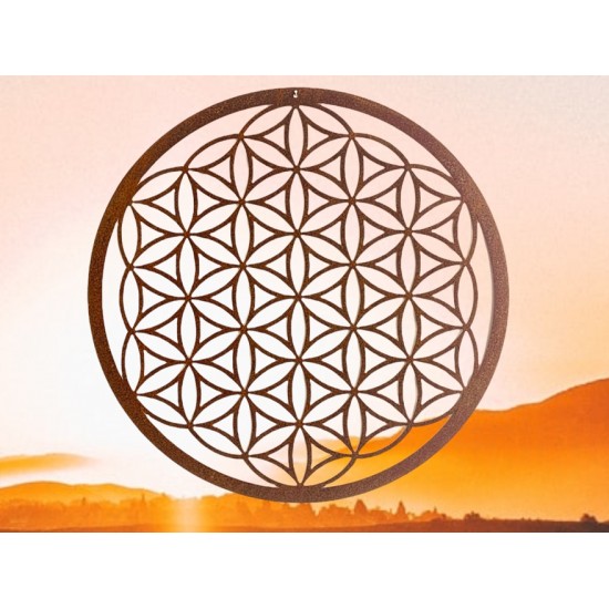 Blume des Lebens Blume des Lebens - Metall Wandbild - Ø 45 cm Großes Wandbild Blume des Lebens mit 45 cm Durchmesser

filigran