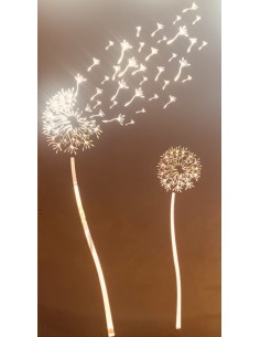 Sichtschutzwand Pusteblume (HB-Optik) - Höhe 180 cm 2