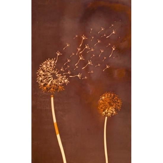Pusteblumen Sichtschutzwand Pusteblume - Höhe 180 cm - Trennwand Metall Edelrost Sichtschutzwand - Pusteblume
Die Pusteblume ha
