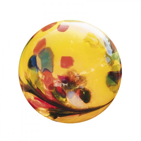 Gelbe Glaskugel