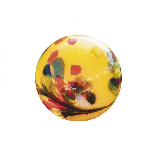 Gelbe Glaskugel