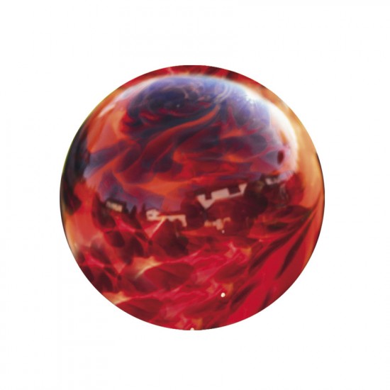 Rote Glaskugel