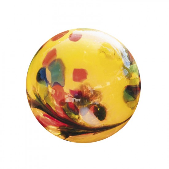 Gelbe Glaskugel