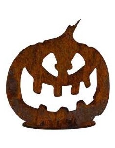 Herbstdeko Halloween Kürbis aus 2 mm dickem Stahl - kein Edelstahl sondern Edelrost