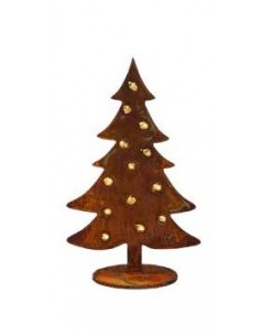 Winterdeko Kleine Tanne auf Platte - Christbaum mit Goldpunkten - klein 20 cm hoch Diese kleine Tanne hat unregelmäßige Goldpunk