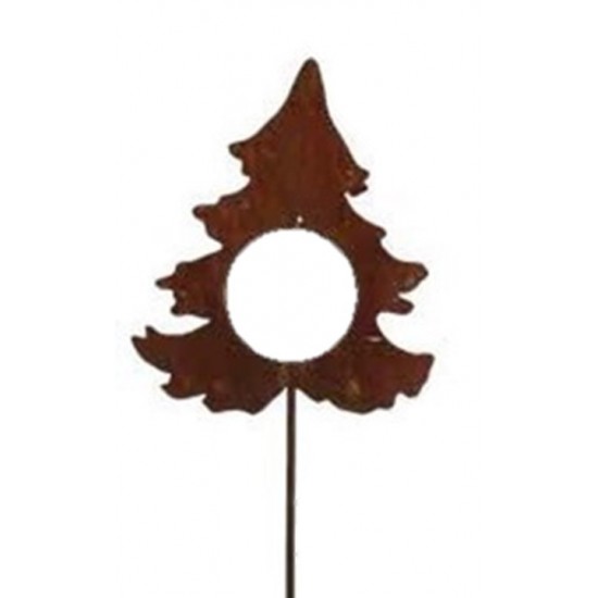 Gartenstecker Tanne mit Loch als Gartenstecker - groß - Stablänge 120 cm 
Höhe 32 cm
Breite 27 cm
Stablänge 120 cm
