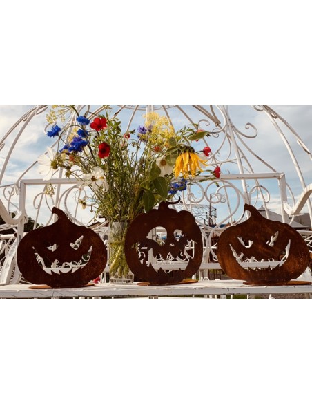 Herbstdeko Halloween Kürbis - E 21 cm breit Der Extra-Böse Kürbis wirkt im Kerzenschein einfach nur klasse! Ein echter Hingucker