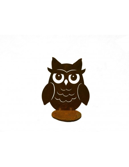 Kerzenhalter Edelrost Kauz zum Stellen mit Teelichthalter klein, Höhe 10 cm Edelrost-Kauz klein zum Stellen mit Teelichthalter
