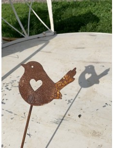 Vogeldeko als Stecker für Blumen Dekoration