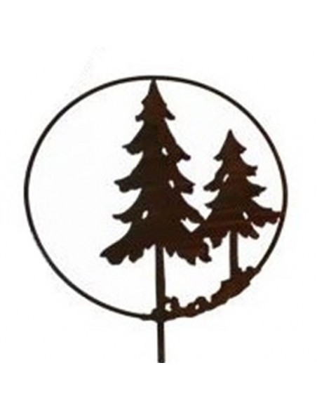 Winterdeko 2 Tannen im Ring mit Steckverbindung - klein 40 cm Ø Die Tannen im Ring haben ein kleines Rohr an der Unterseite um d