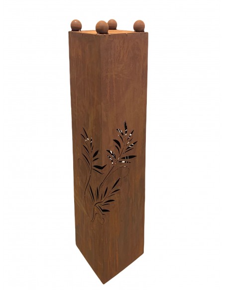 Farn Serie Konusgefäß -Farn -  Höhe 120 cm Höhe 120cm
mit 4x Stahlkugeln Ø40mm
oben kann eine passende Pflanzschale (siehe Zub