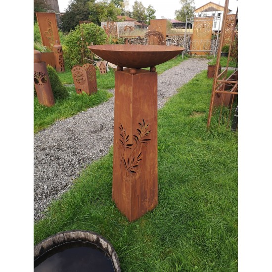 Farn Serie Konusgefäß -Farn -  Höhe 120 cm Höhe 120cm
mit 4x Stahlkugeln Ø40mm
oben kann eine passende Pflanzschale (siehe Zub