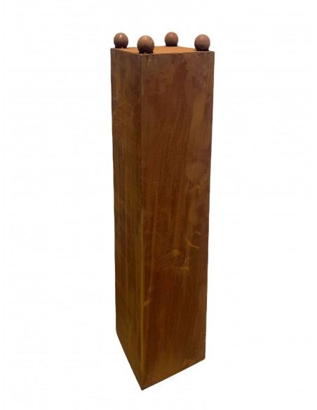 trapezförmige Säulen schlichtes Konusgefäß 120 cm mit 4 Stand-Kugeln á Ø 4 cm H 120cm,
mit 4x Stahlkugeln Ø40mm.
Lieferung ohn trapezförmige Säulen schlichtes Konusgefäß 120 cm mit 4 Stand-Kugeln á Ø 4 cm H 120cm,
mit 4x Stahlkugeln Ø40mm.
Lieferung ohn