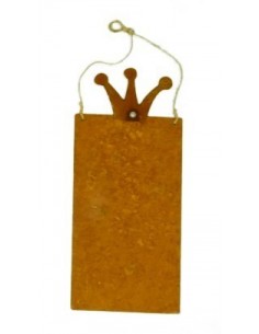 Auf Rost schreiben Blanko Rostschild klein 15 x 25 cm Motiv Krone hübsches Rostschild zum selber beschriften
Stifte finden Sie b