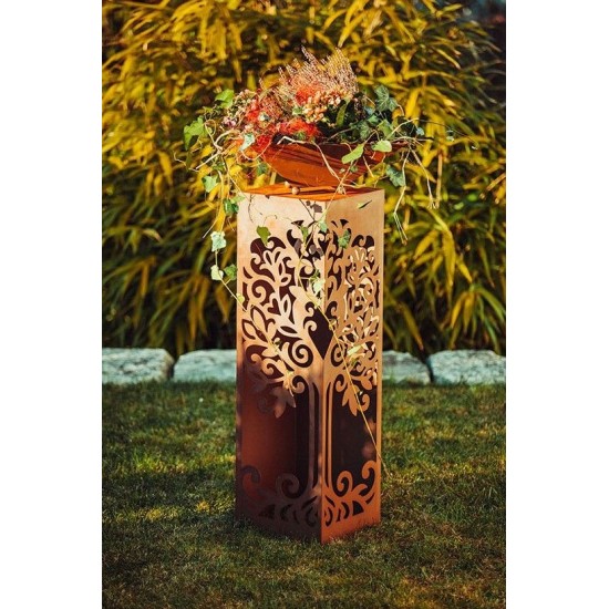 Skulpturen - Rostsäulen und Stelen Rostsäule Lebensbaum - Höhe 100 cm Metallsäule mit Lebensbaum-Motiv
Mit ihrem zweiseitigem L