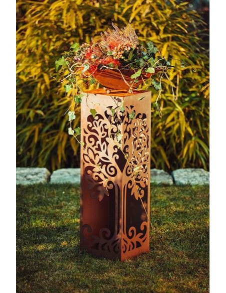 Skulpturen - Rostsäulen und Stelen Rostsäule Lebensbaum - Höhe 100 cm Metallsäule mit Lebensbaum-Motiv
Mit ihrem zweiseitigem L