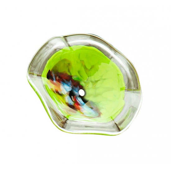 Grüner Blütenteller