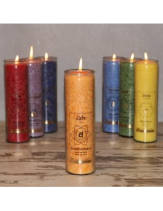 Start CHAKRA Kerze Liebe - Orange - groß ca. 20 cm - Kerze im Glas - Palm Light  2
