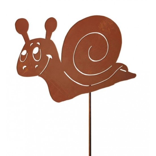 Schnecken Edelrost Schnecke klein, 15 cm hoch auf Stab Höhe: 15 cm
Breite: 22 cm
Stab: 40 cm
Bringen Sie Freude in Ihren Gart