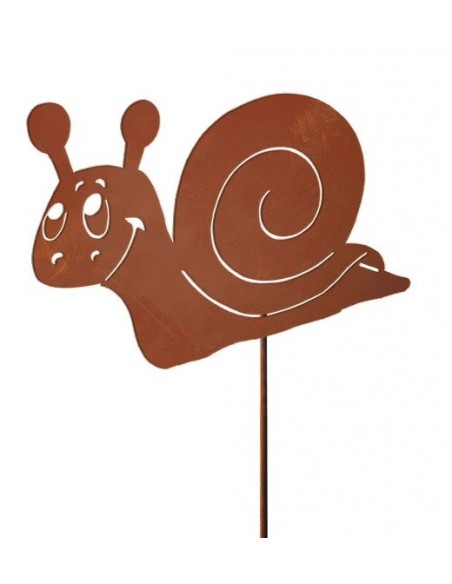 Schnecken Edelrost Schnecke klein, 15 cm hoch auf Stab Höhe: 15 cm
Breite: 22 cm
Stab: 40 cm
Bringen Sie Freude in Ihren Gart