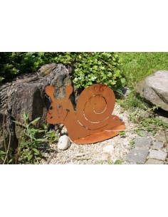 Schnecken Edelrost Schnecke klein, 15 cm hoch auf Stab Höhe: 15 cm
Breite: 22 cm
Stab: 40 cm
Bringen Sie Freude in Ihren Gart 2