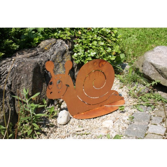 Schnecken Edelrost Schnecke klein, 15 cm hoch auf Stab Höhe: 15 cm
Breite: 22 cm
Stab: 40 cm
Bringen Sie Freude in Ihren Gart