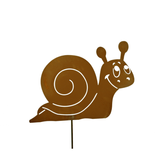 Schnecken Edelrost Schnecke klein, 15 cm hoch auf Stab Höhe: 15 cm
Breite: 22 cm
Stab: 40 cm
Bringen Sie Freude in Ihren Gart