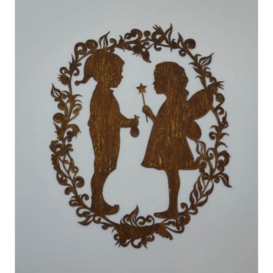Start Kranz Junge und Mädchen, 26,5x34 cm 