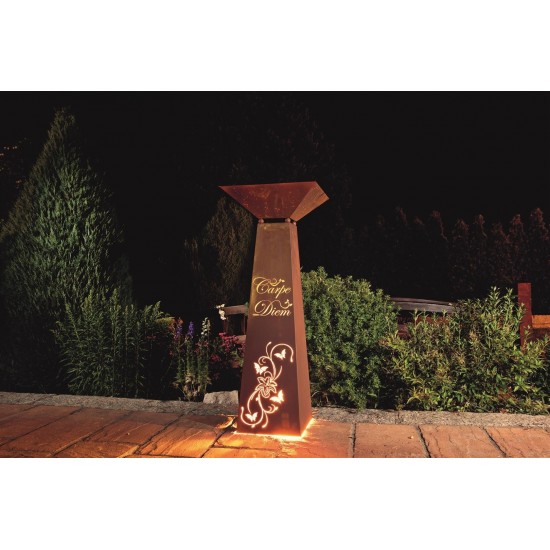 trapezförmige Säulen Säule Trapez - Carpe Diem - groß, 116,5 cm hoch, inkl. Schale Gesamthöhe 116,5 cm
Breite 30 x 30 cm
inkl. S