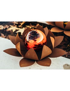 Glasseerose - groß Ø 55 cm - Kugel rot 2