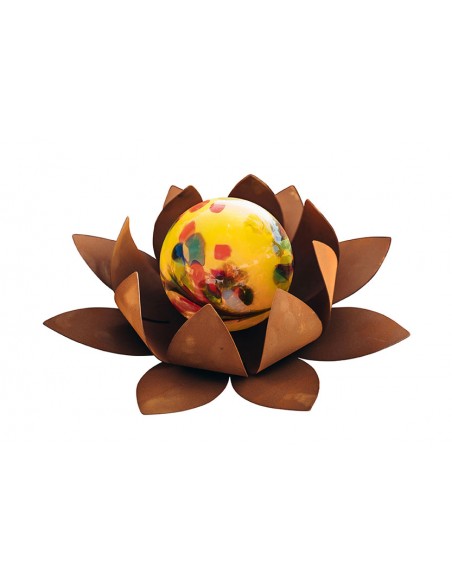 Glasseerose - mittel Ø 40 cm - Kugel gelb