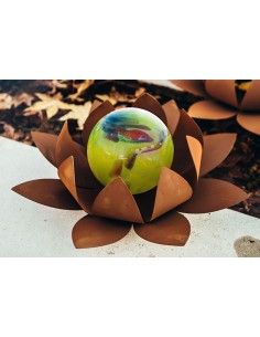 Glasseerose - mittel Ø 40 cm - Kugel hellgrün 2
